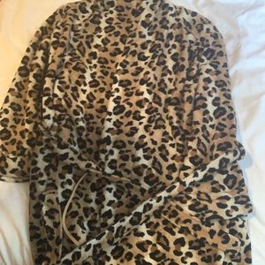 Cheetah print robe